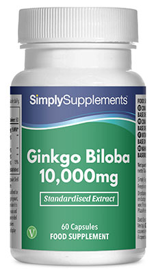 Ginkgo Biloba 10000mg (60 Capsules)