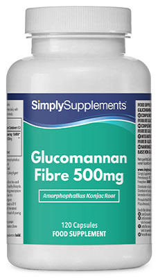 Glucomannan Fibre 500mg (120 Capsules)