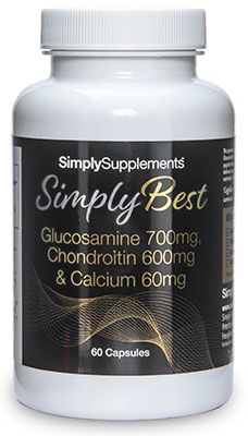 Glucosamine 750mg Chondroitin 600mg Calcium 50mg Simplybest (60 Capsules)