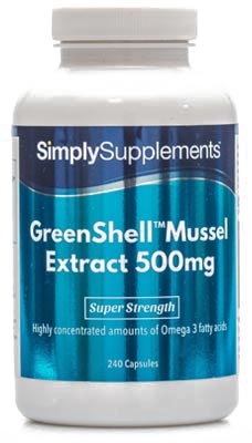 Greenshell Mussel Extract Powder 500mg (240 Capsules)