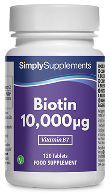 Biotin 10000mcg (120 Tablets)