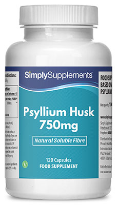Psyllium Husk 750mg (120 Capsules)