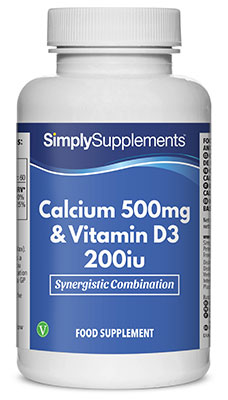 Calcium 500mg Vitamin D3 200iu (360 Tablets)