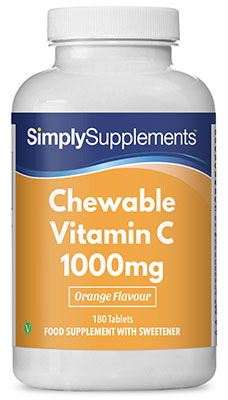 Chewable Vit C 1000mg Orange Flavour (360 Tablets)