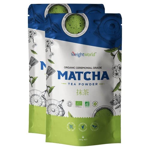 Matcha Tea - Premium Grade Pure Japanese Matcha Tea Powder By  Natural - 100g Pouch - 2 Pack