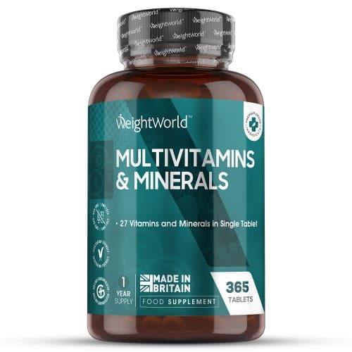 Multivitamins And Minerals - 365 Tablets - 27 Vitamins And Minerals In Single Tablet - Natural Supplement