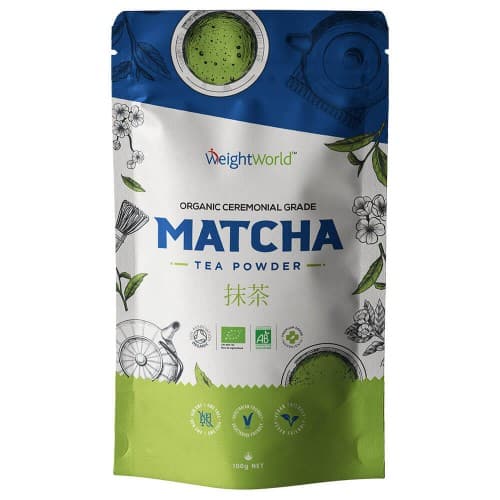 Organic Matcha Green Tea 100g Powder - Ceremonial Grade Japanese Matcha Tea By