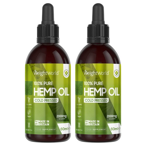 Organic Oil 500mg - Purest Extract Oil Drops For Pain + BalanceandMood  No Additives  Easy To Take  Vegan-friendly  Potent Natural Formula - 2 Pack