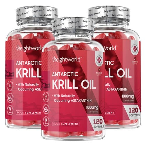 Pure Antarctic Krill Oil - Natural Omega-3 Supplement - 3 Pack