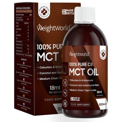 Pure C8 Mct Oil - 500 Ml  Bottle - Natural Mct Oil