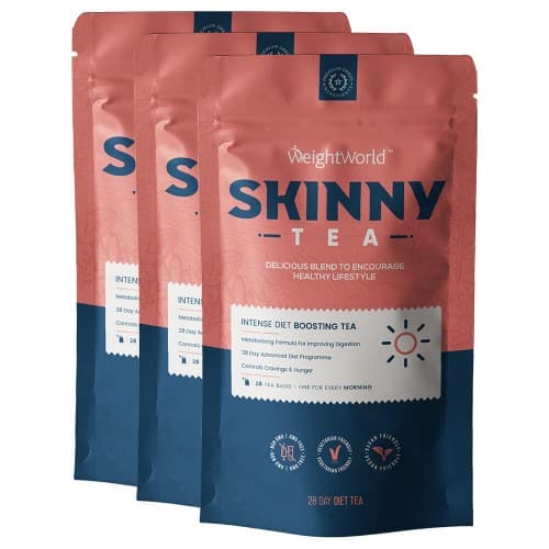 Skinny Tea - Fit Tea  100% Vegan-friendly - 2 HealthyandNatural Slimming Herbal Blends Of Delicious Diet Tea - Helps Control Cravings - 3 Pack