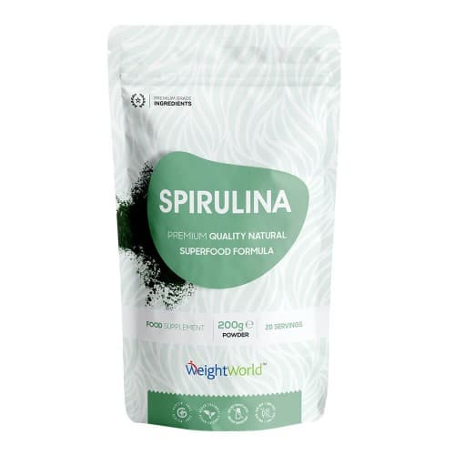Super Spirulina Powder - 200g Algae Supplement - For VitalityandImmunity - Premium Organic Vegan Friendly Superfood - Enriched With Amino Acids