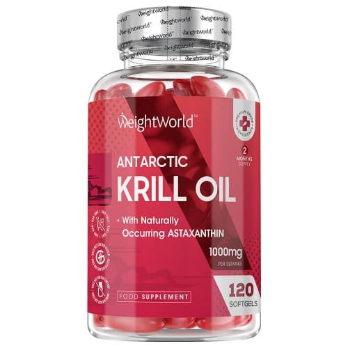 Antarctic Krill Oil - 1000mg 120 Softgels - With Omega-3 - 2 Months Supply