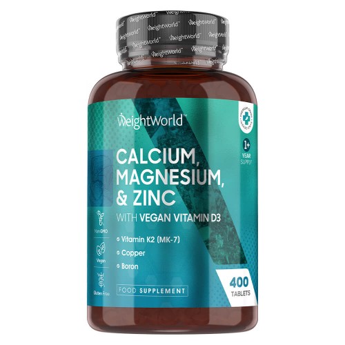 Calcium  Magnesium And Zinc With Vitamin D3 - 400 Tablets - Wellness Supplement