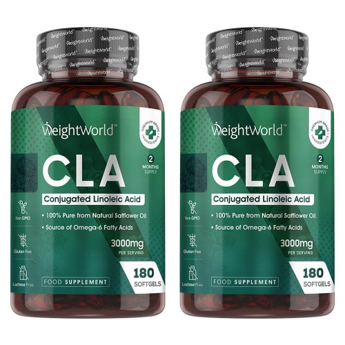 Cla Softgels - Natural Essential Fatty Acid Supplement -  - 180 Softgels - 2 Pack