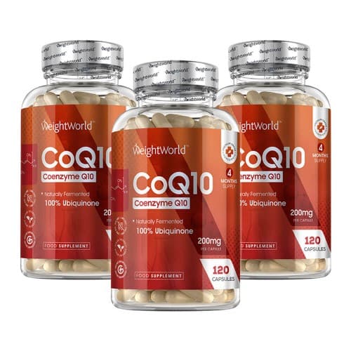 Coq10 Pure - Naturally Sourced Ubiquinone - For ImmunityandBrain Health - 360 Vegan Capsules - 3 Pack