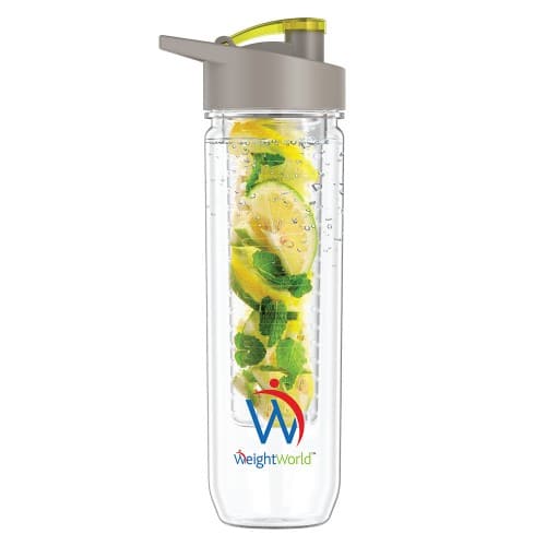 Fruit Infuser Water Bottle 800ml - Bpa Free  Scratch Resistant  Easy Wash  Perfect For Detox Drinks