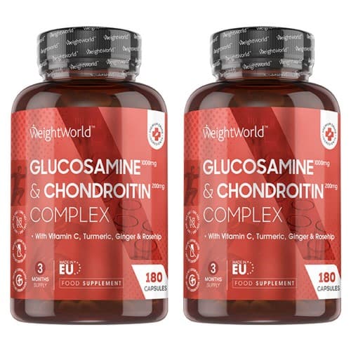 Glucosamine And Chondroitin - Natural Supplement For Joint Support - 360 Capsules - 2 Pack