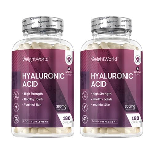 Hyaluronic Acid Capsules 400mg - Anti-ageing Hyaluronic Acid Serum For SkinandJoints  2 Month Supply Of Tablets - Vegan Friendly - 2 Pack