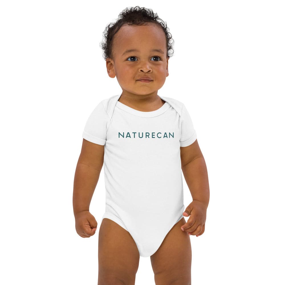 Organic Cotton Baby Bodysuit - White / 12-18m