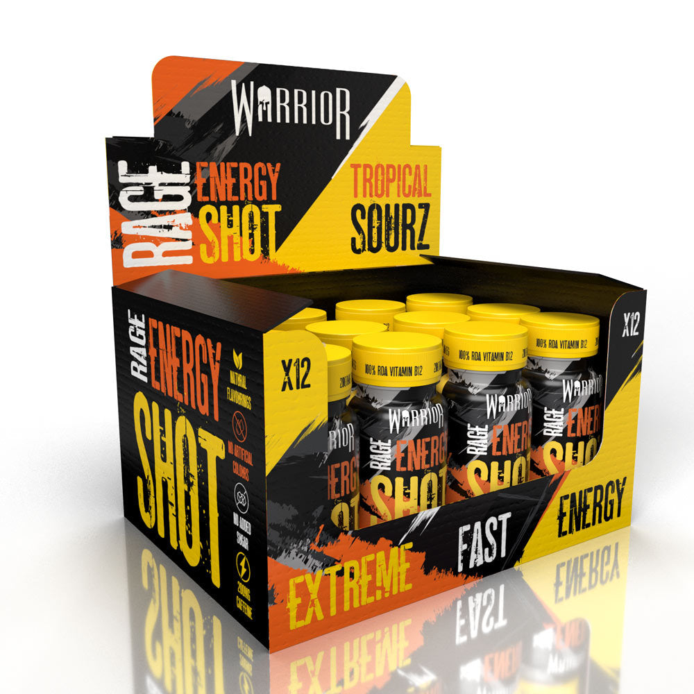 Pre-workout Energy Shot - (12x 60ml) - Warrior Rage