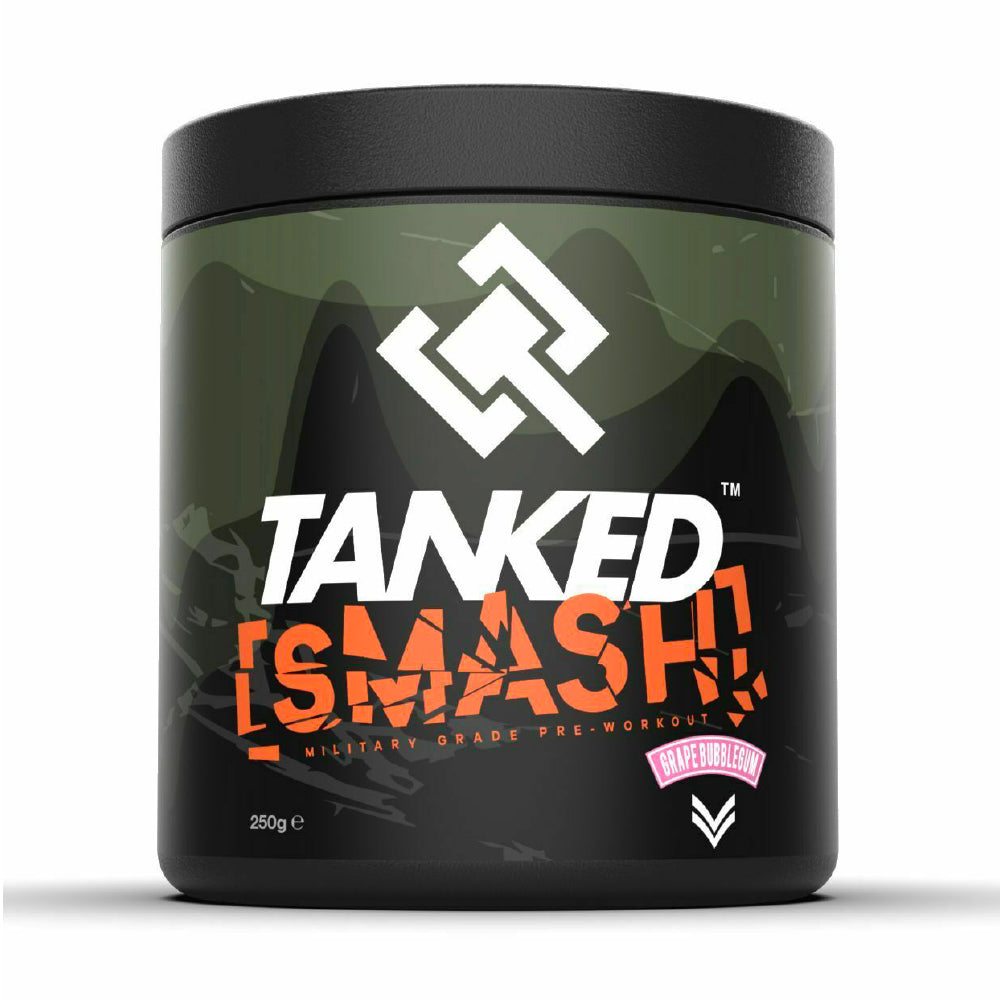 Preworkout With Beta-alanine, Creatine, Aakg And L-citrulline Malate - Tanked Smash - Grape Bubblegum - 50 Servings