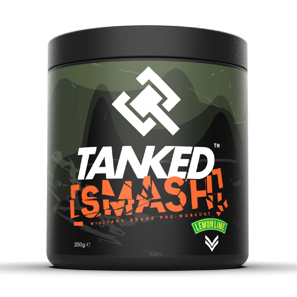 Preworkout With Beta-alanine, Creatine, Aakg And L-citrulline Malate - Tanked Smash - Lemon Lime - 50 Servings