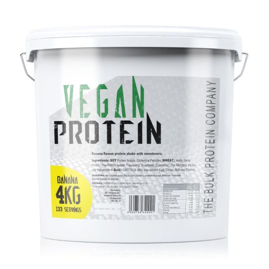 4kg Vegan Protein Powder - Banana - Plant Based Protein Dairy Free Protein Shake
