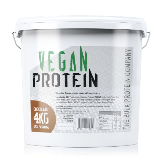 4kg Vegan Protein Powder - Chocolate - Plant Based Protein Dairy Free Protein Shake