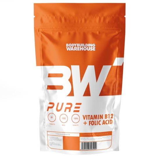 Pure Vitamin B12 Plus Folic Acid Tablets (1000mcg) 240 Tabs