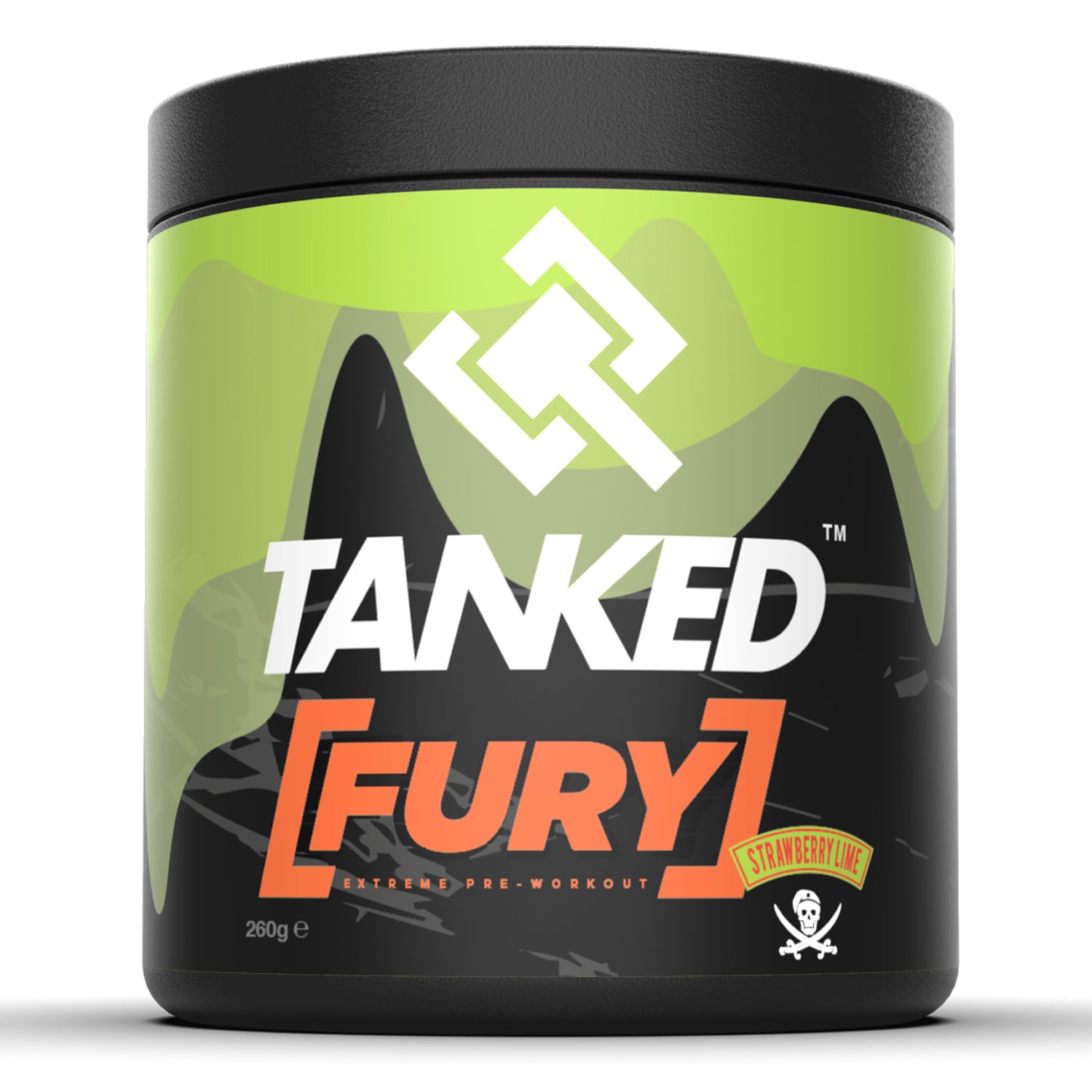Tanked Fury - 40 Servings - Strawberry Lime
